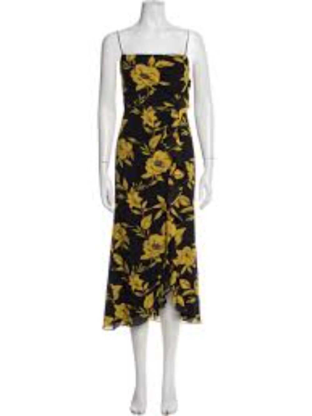 Jay Godfrey Floral Print Midi Length Dress
